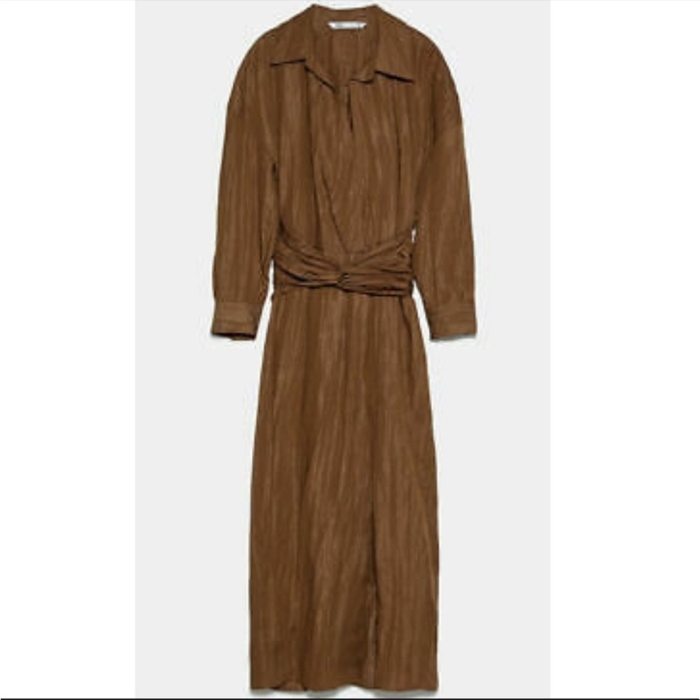 LONG DRAPED DRESS - Picture 8 of 9